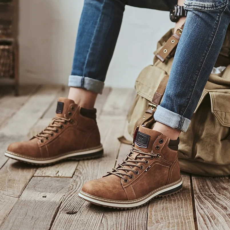 Leather Boots Outdoor Autumn Winter