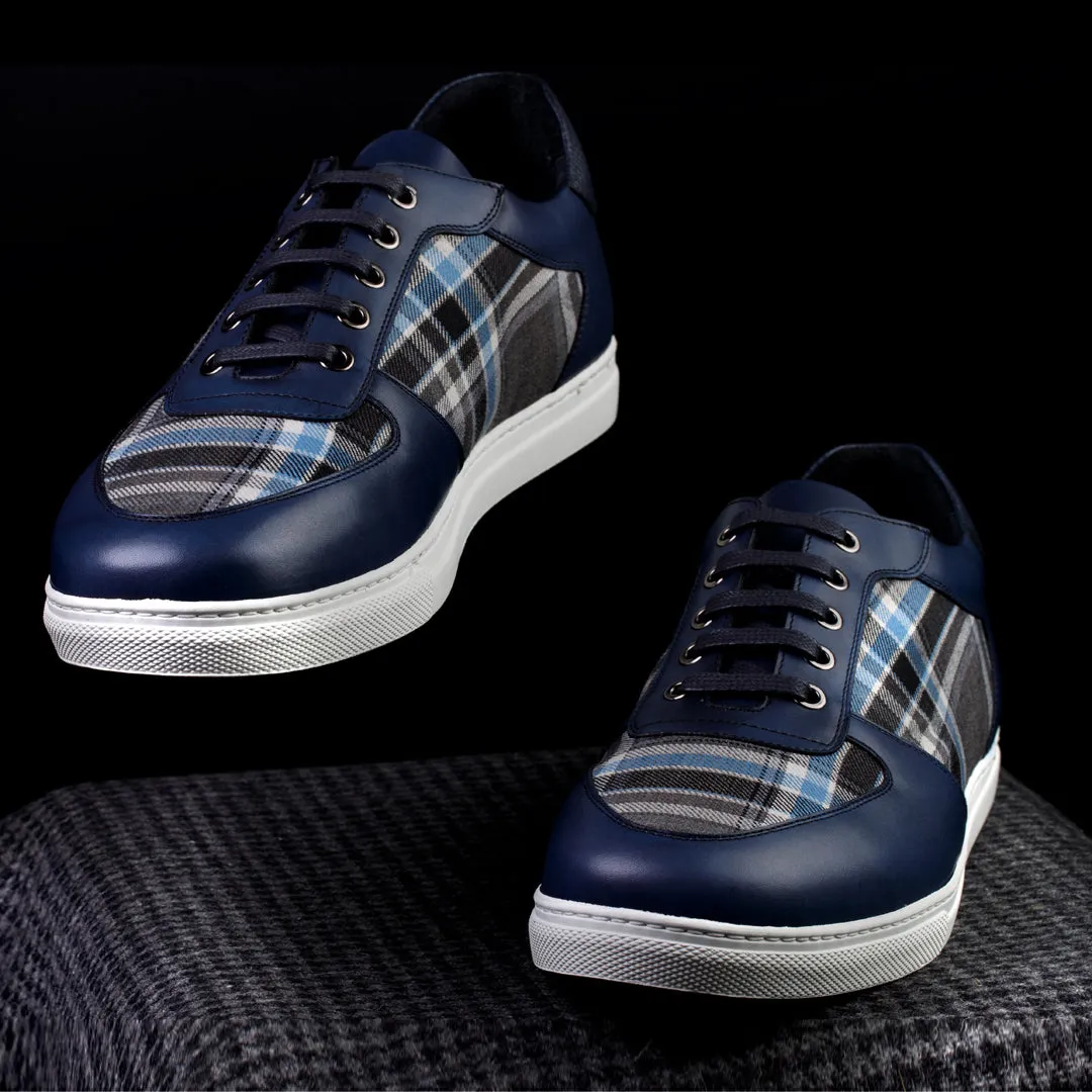 Low Top Sneakers - Leather & Fabric