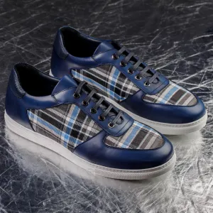 Low Top Sneakers - Leather & Fabric