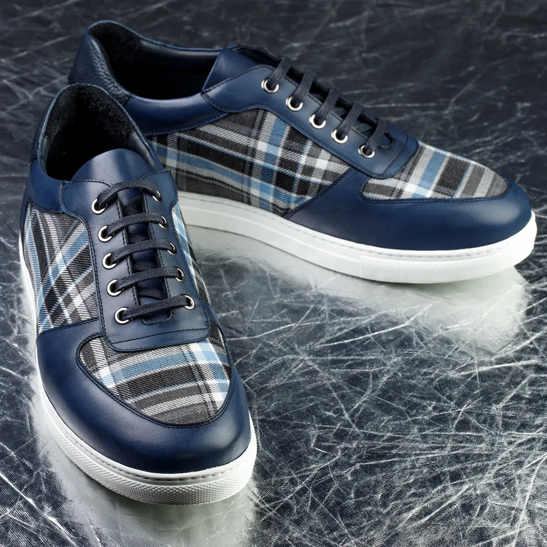 Low Top Sneakers - Leather & Fabric
