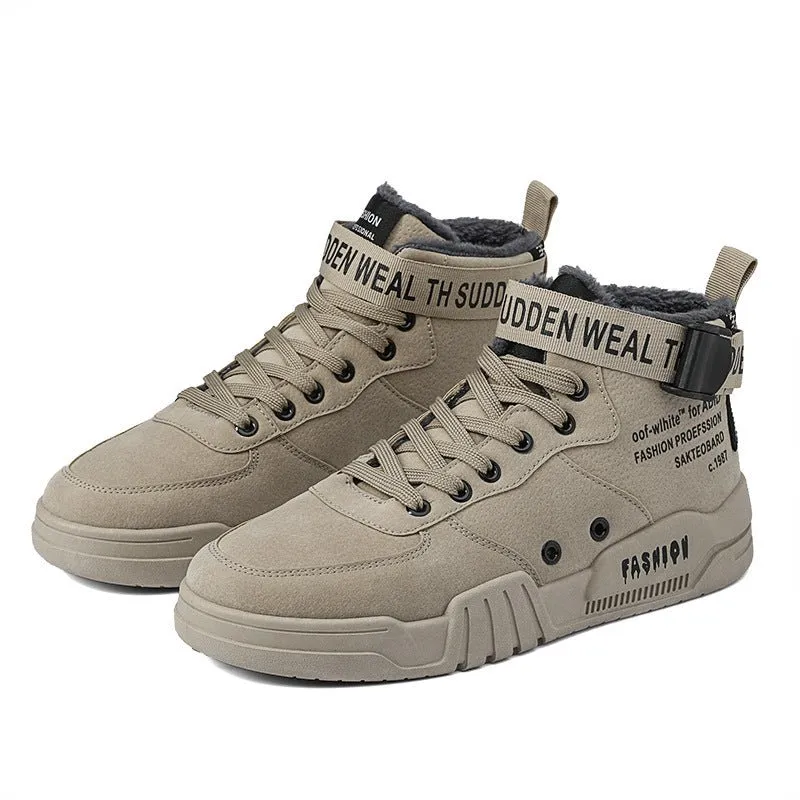 M2k Trends Affordable Men's Outdoor High-Top Sneakers