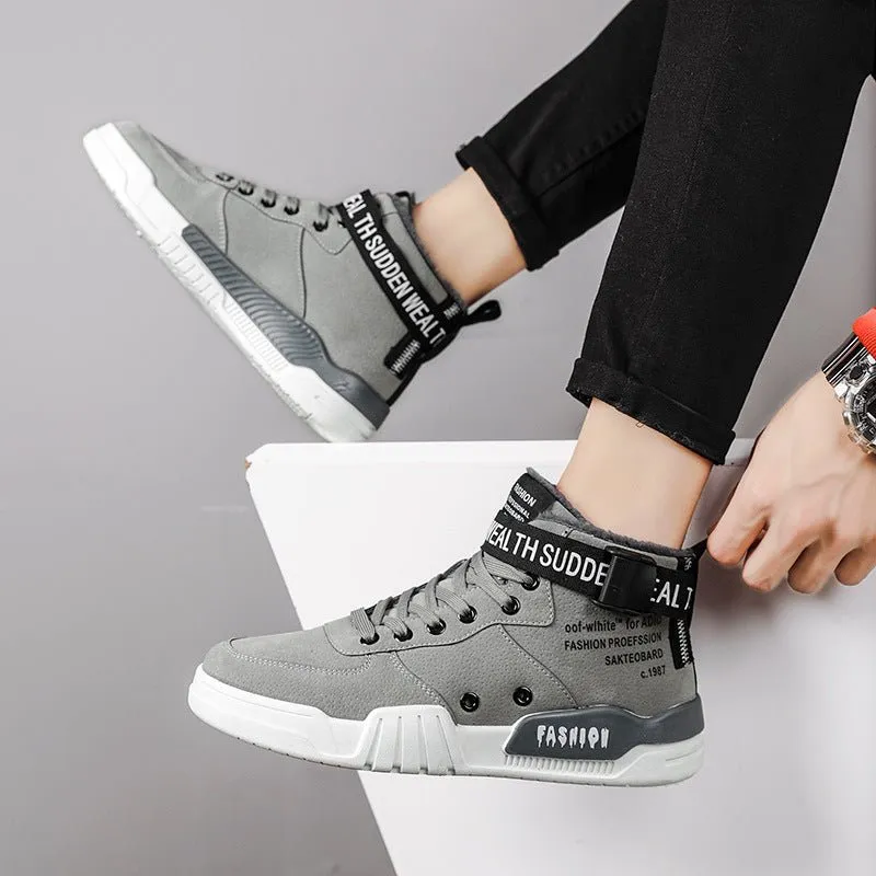 M2k Trends Affordable Men's Outdoor High-Top Sneakers