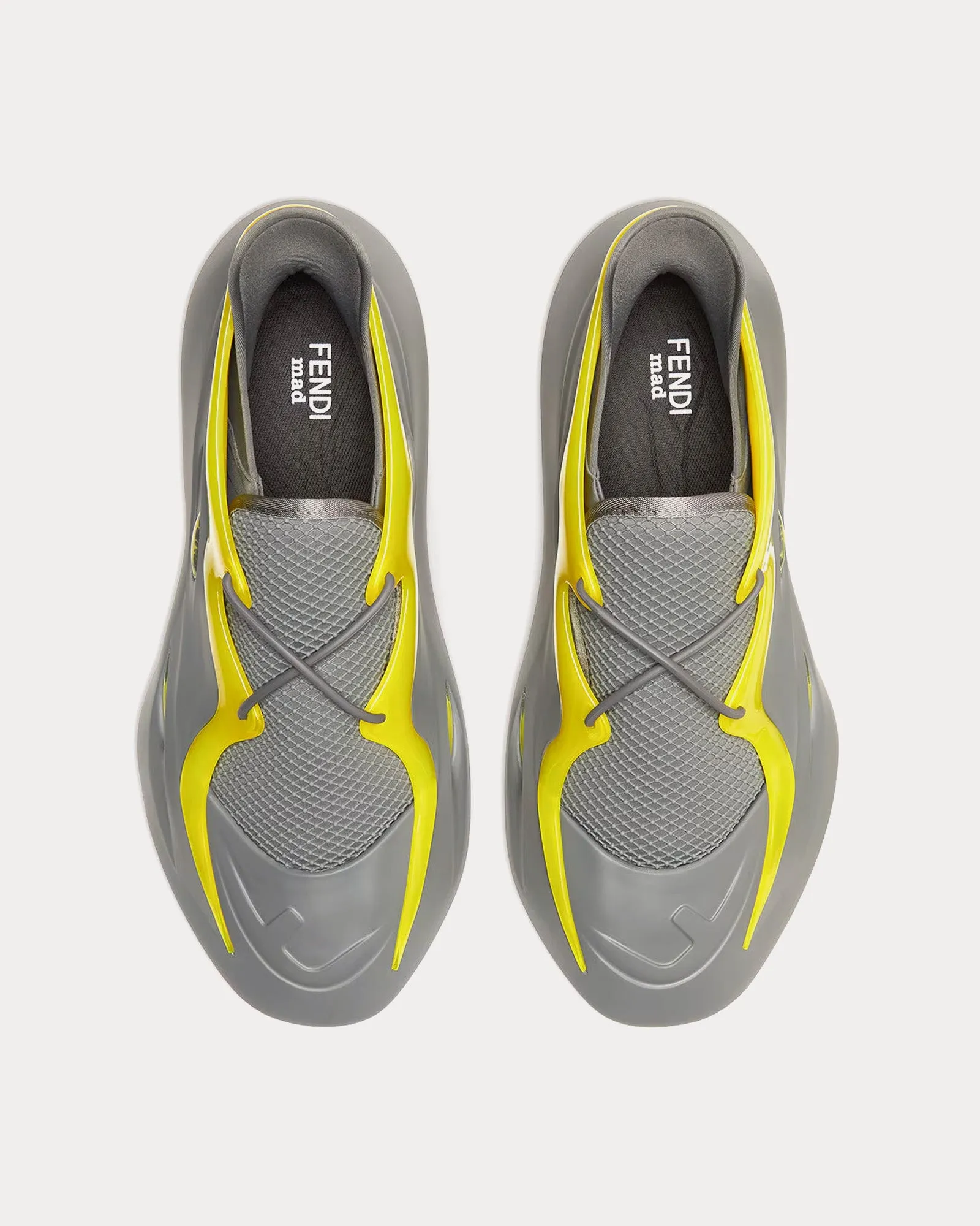 Mad Lycra Grey Slip On Sneakers