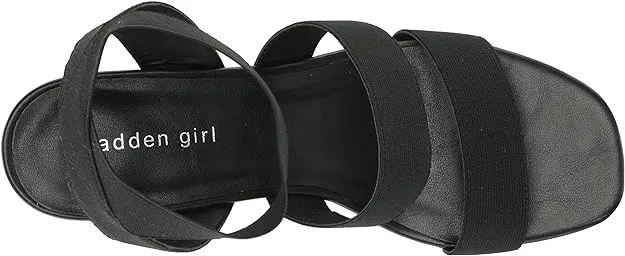 Madden Girl Maranda Stretch Ankle-Strap Wedge Sandals  Color Black Size 9.5M