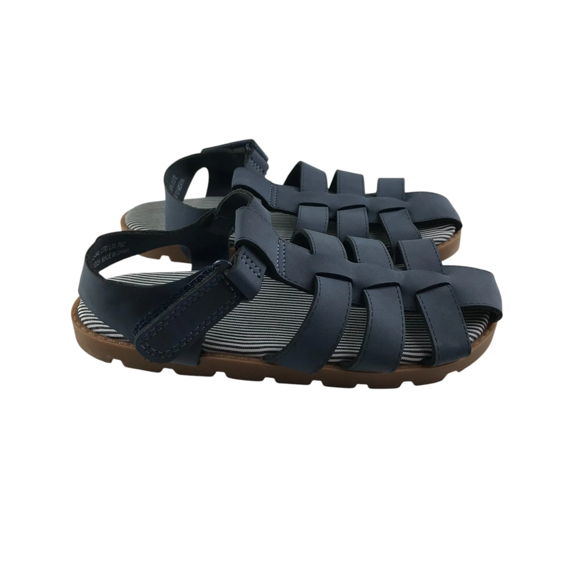 Matalan sandals shoe size 12 junior blue straps gripped soles
