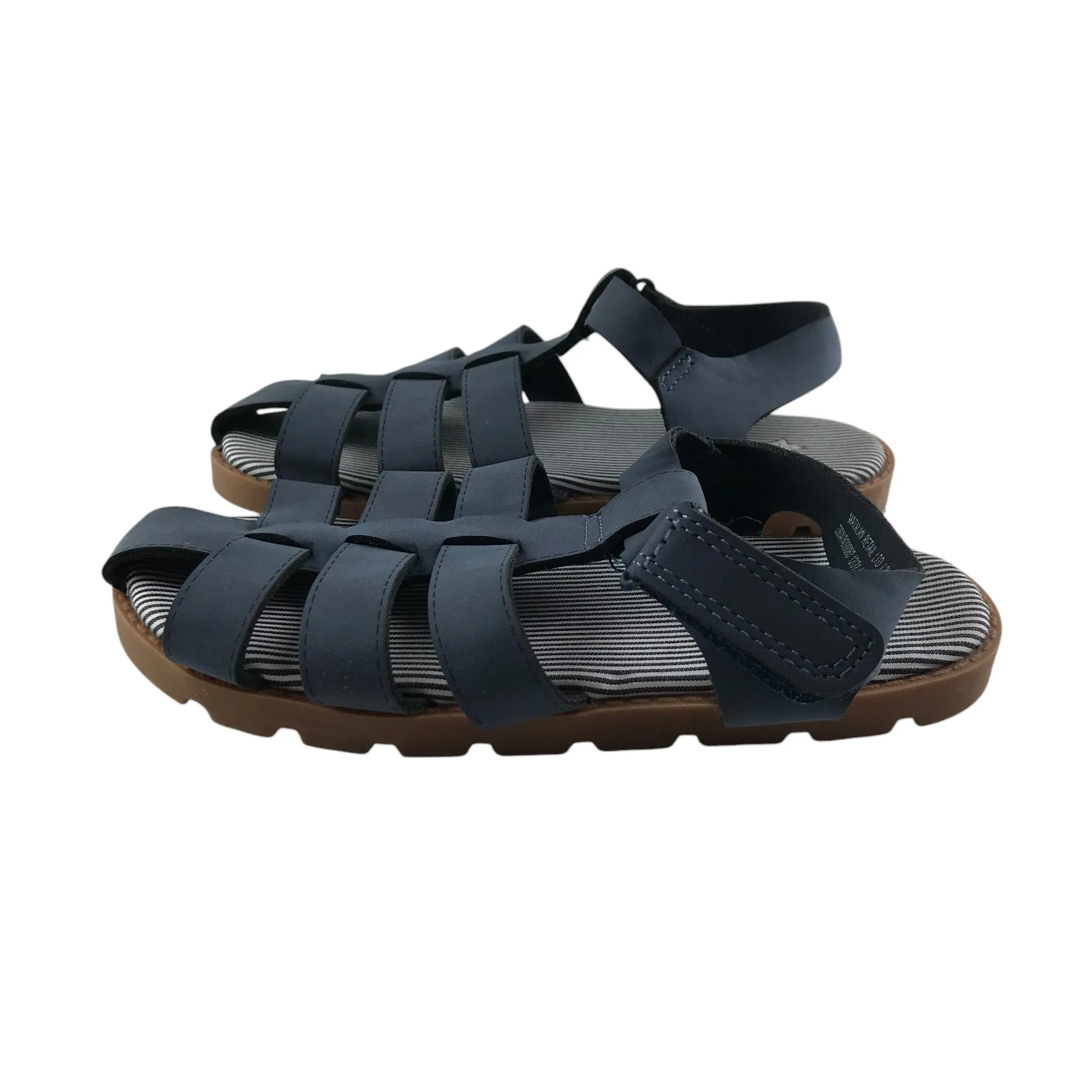 Matalan sandals shoe size 12 junior blue straps gripped soles