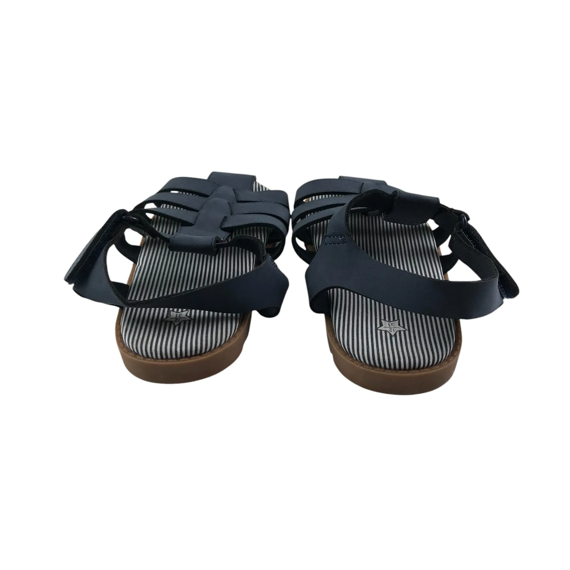 Matalan sandals shoe size 12 junior blue straps gripped soles