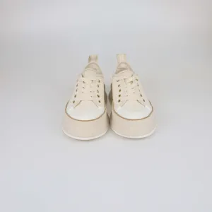 Max Mara Off White/Cream Spring Platform Sneakers
