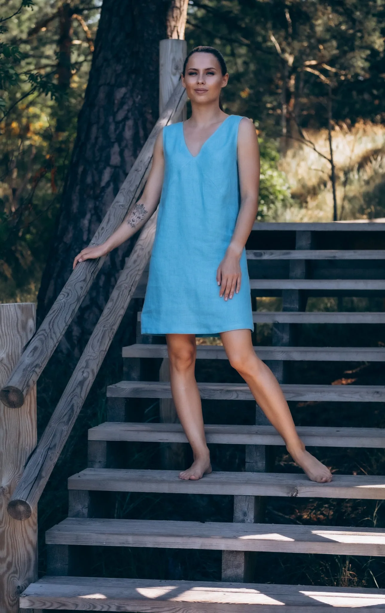 Maya V-Neck Mini Dress