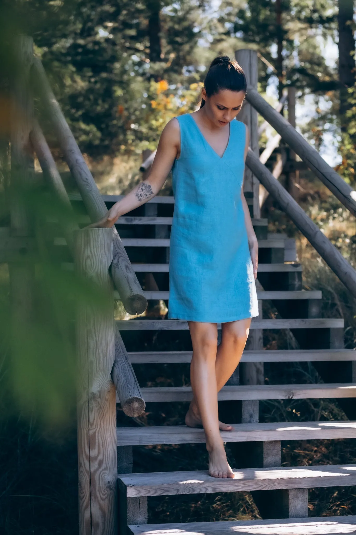 Maya V-Neck Mini Dress