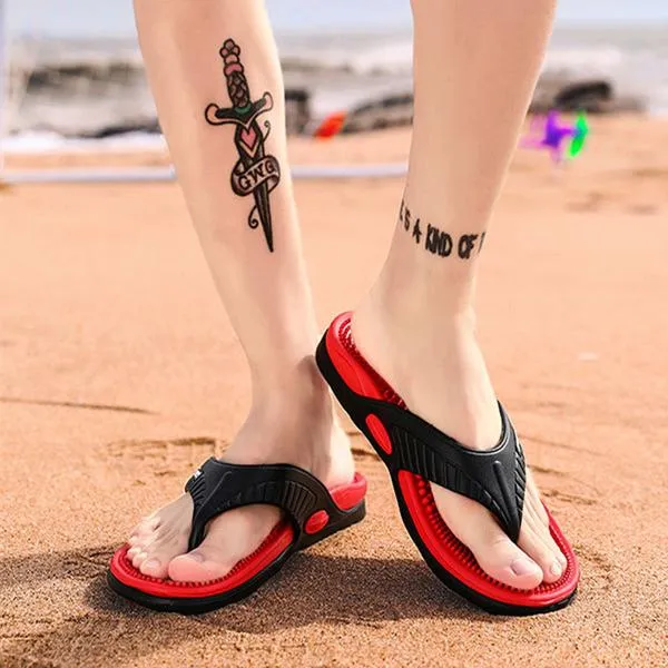 Men's casual slip on clip toe beach sanals