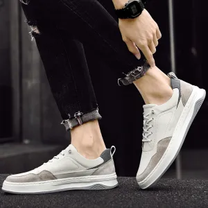 Men's Leather Trendy Lightweight Casual Shoes