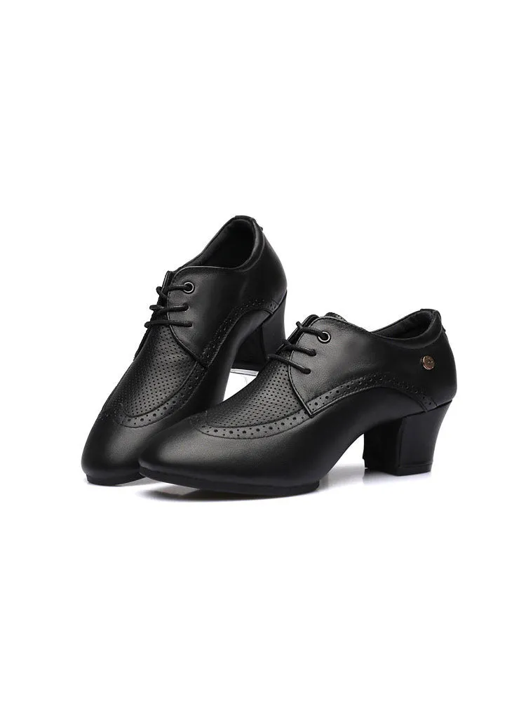 Mid Heel Breathable Outdoor Latin Dance Shoes with Air Holes