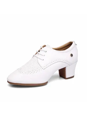 Mid Heel Breathable Outdoor Latin Dance Shoes with Air Holes