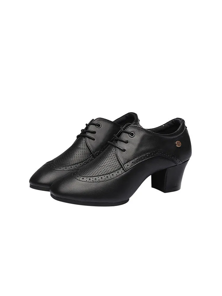 Mid Heel Breathable Outdoor Latin Dance Shoes with Air Holes