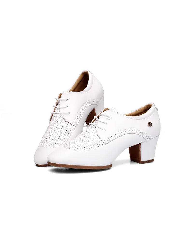 Mid Heel Breathable Outdoor Latin Dance Shoes with Air Holes