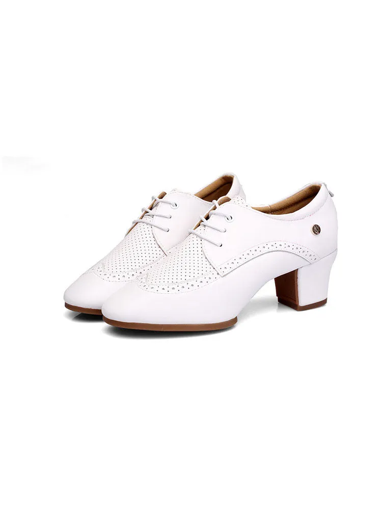 Mid Heel Breathable Outdoor Latin Dance Shoes with Air Holes