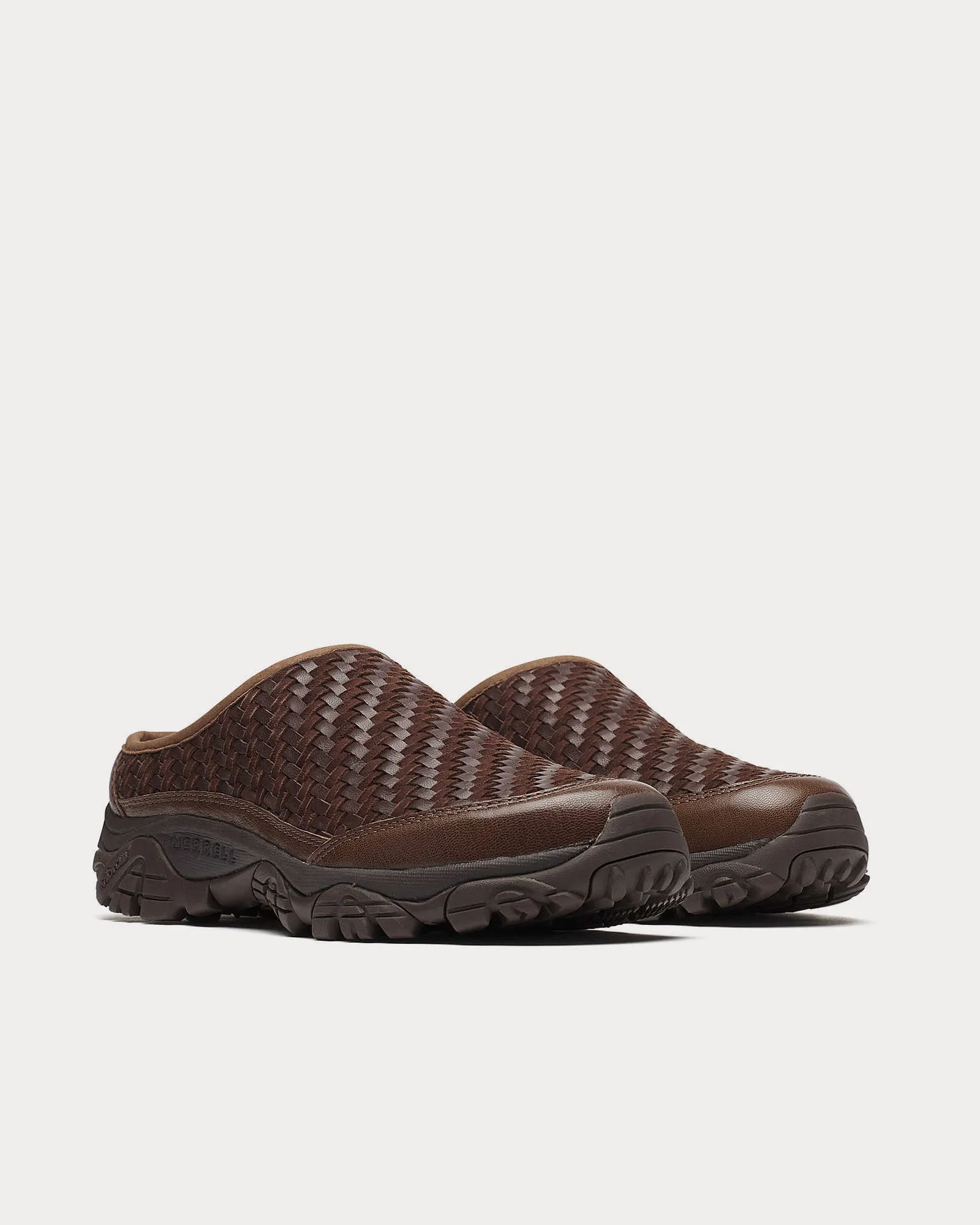 Moab 2 Slide Leather Woven Mole Slip On Sneakers