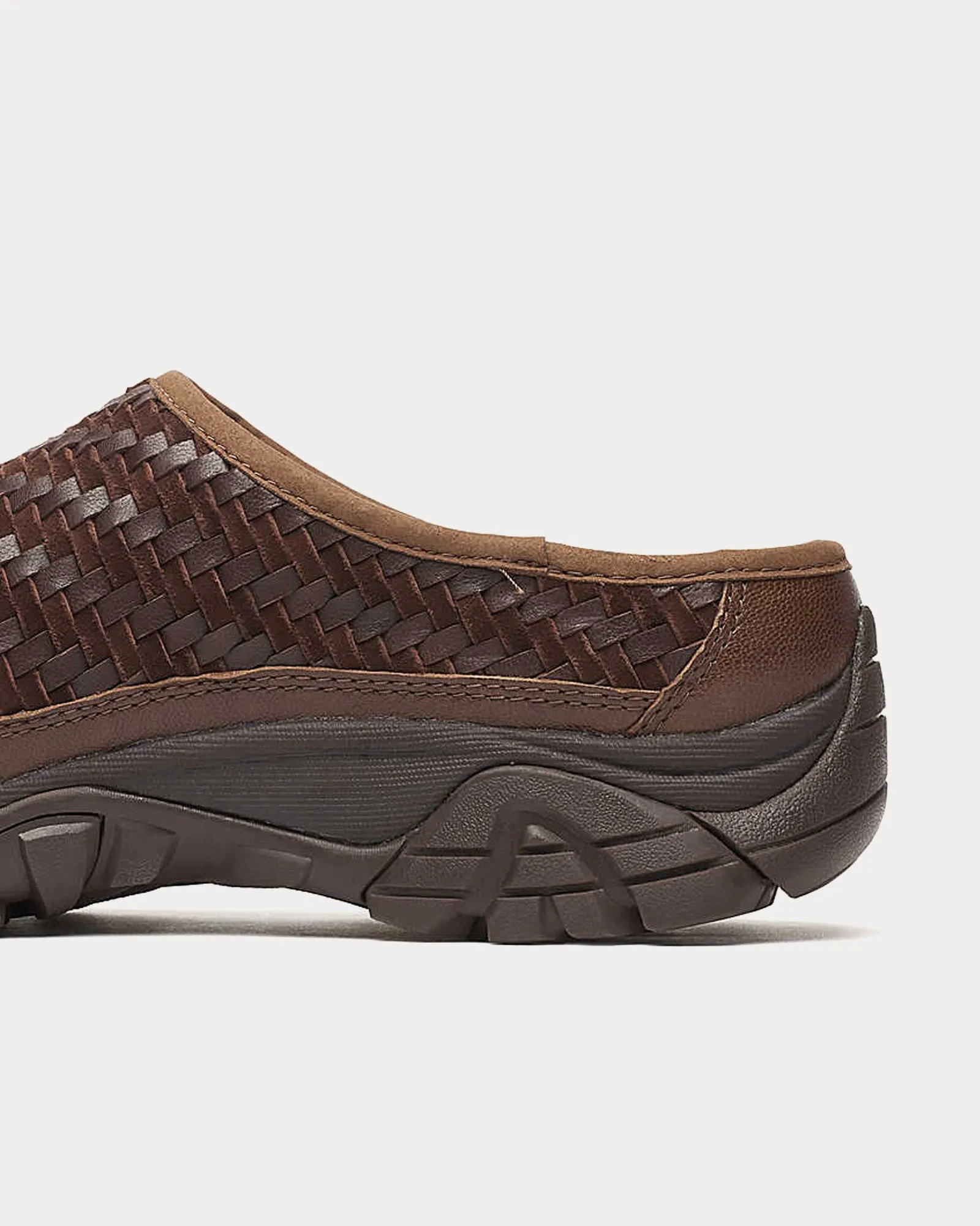 Moab 2 Slide Leather Woven Mole Slip On Sneakers