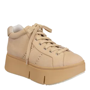 NAKED FEET - ESSEX in BEIGE Platform High Top Sneakers