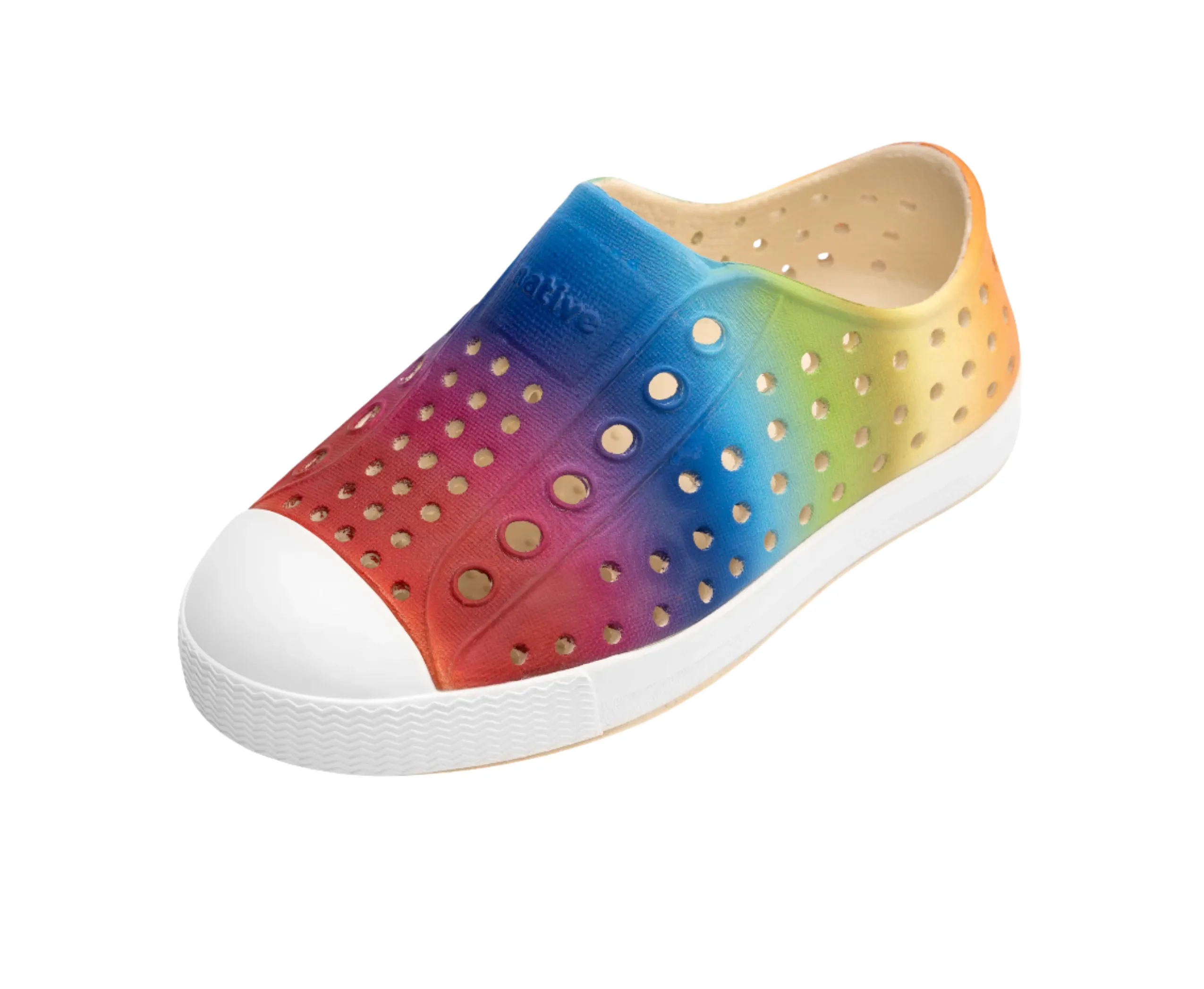 Native Jefferson - Bone White/Rainbow Gradient