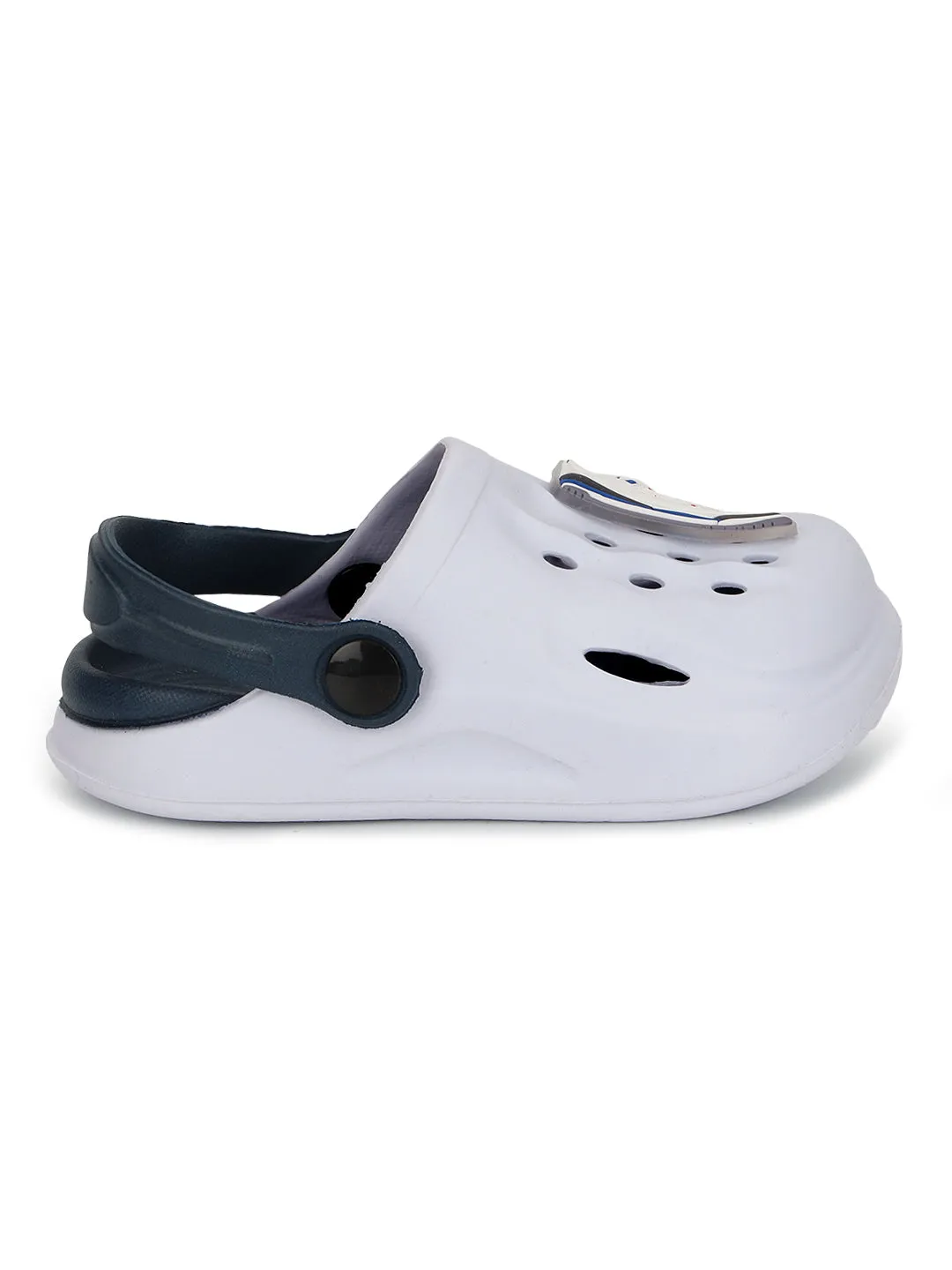 Navy Blue Stylish Slip-On Clogs For Kids-Unisex (TC-LCLOG2-NVYBLU)