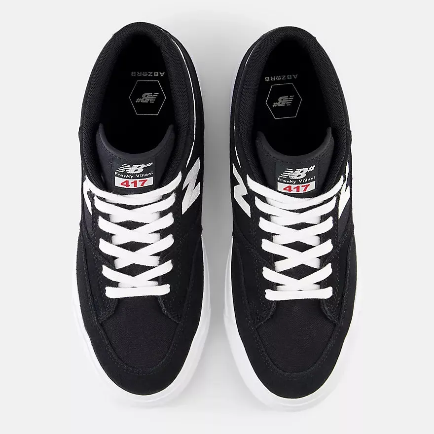 New Balance Numeric Franky Villani 417 Skateboard Shoes - Black / White