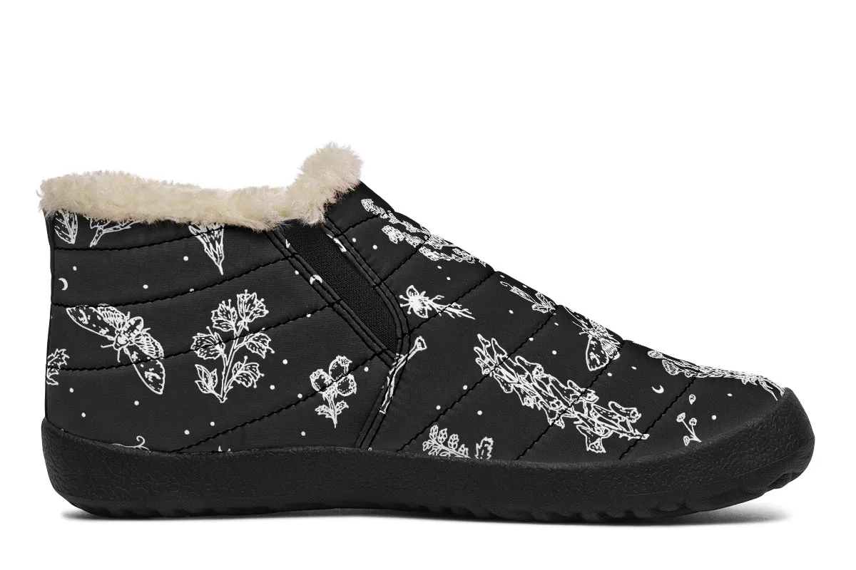 Nightshade Winter Sneakers - Warm & Easy Slip-On Shoes Lined with Vegan Wool with Anti-Slip Soles