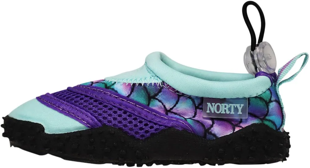 NORTY Tod Girl 5-10 Teal Mermaids Watershoe 38962