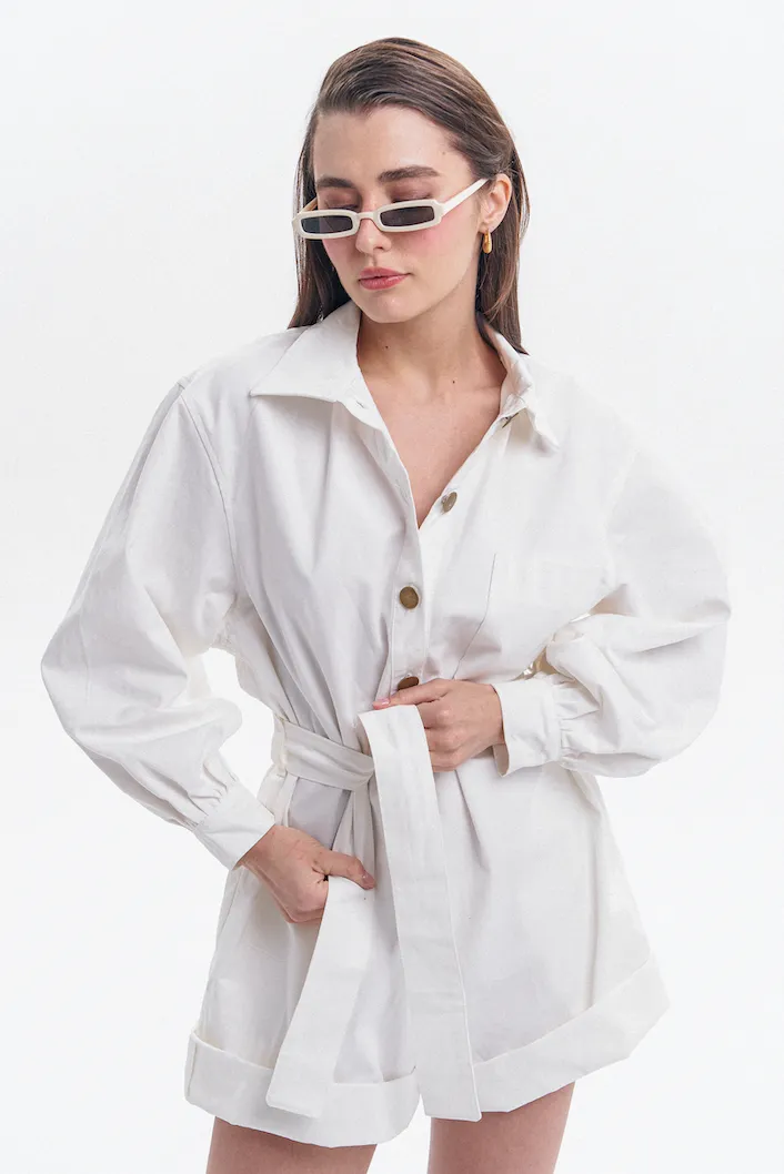 Off-White Playsuit in Khaki