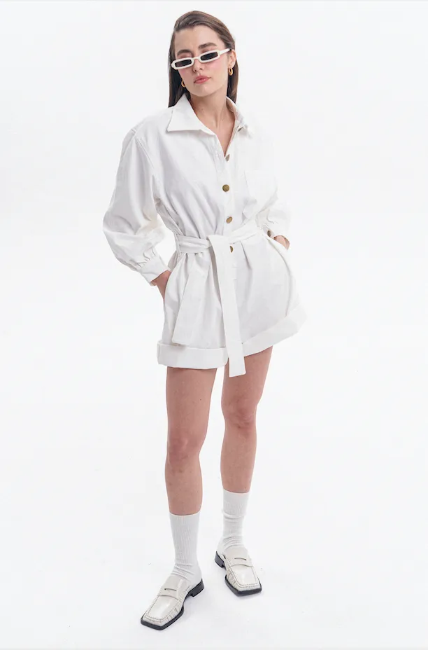 Off-White Playsuit in Khaki