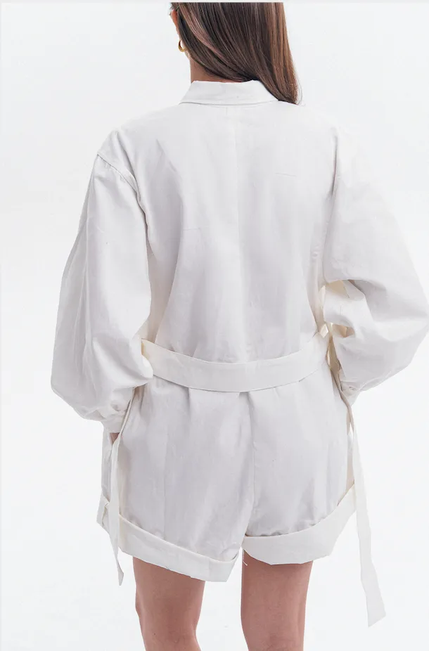 Off-White Playsuit in Khaki
