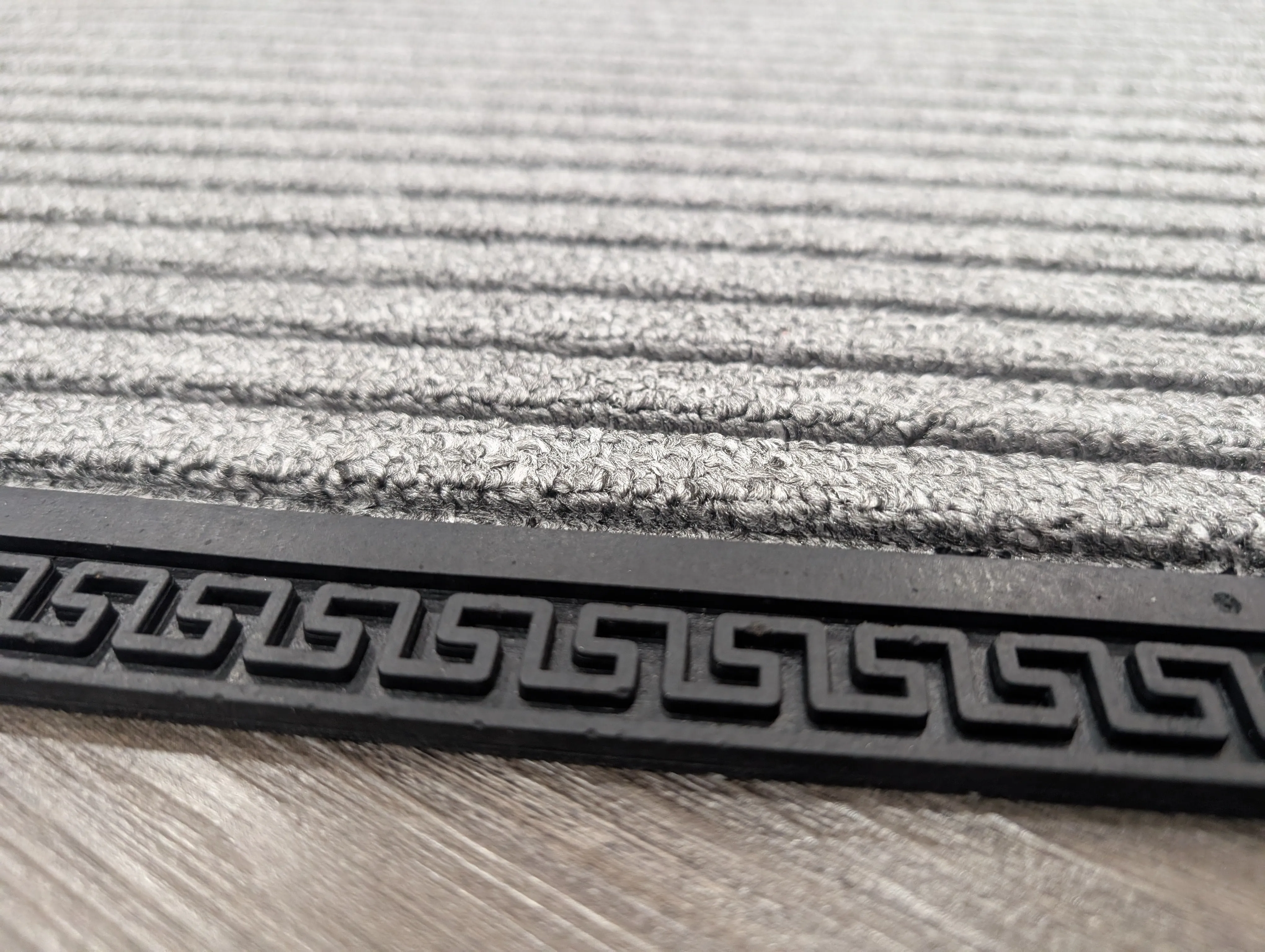 Outdoor Mat silver Greek Border