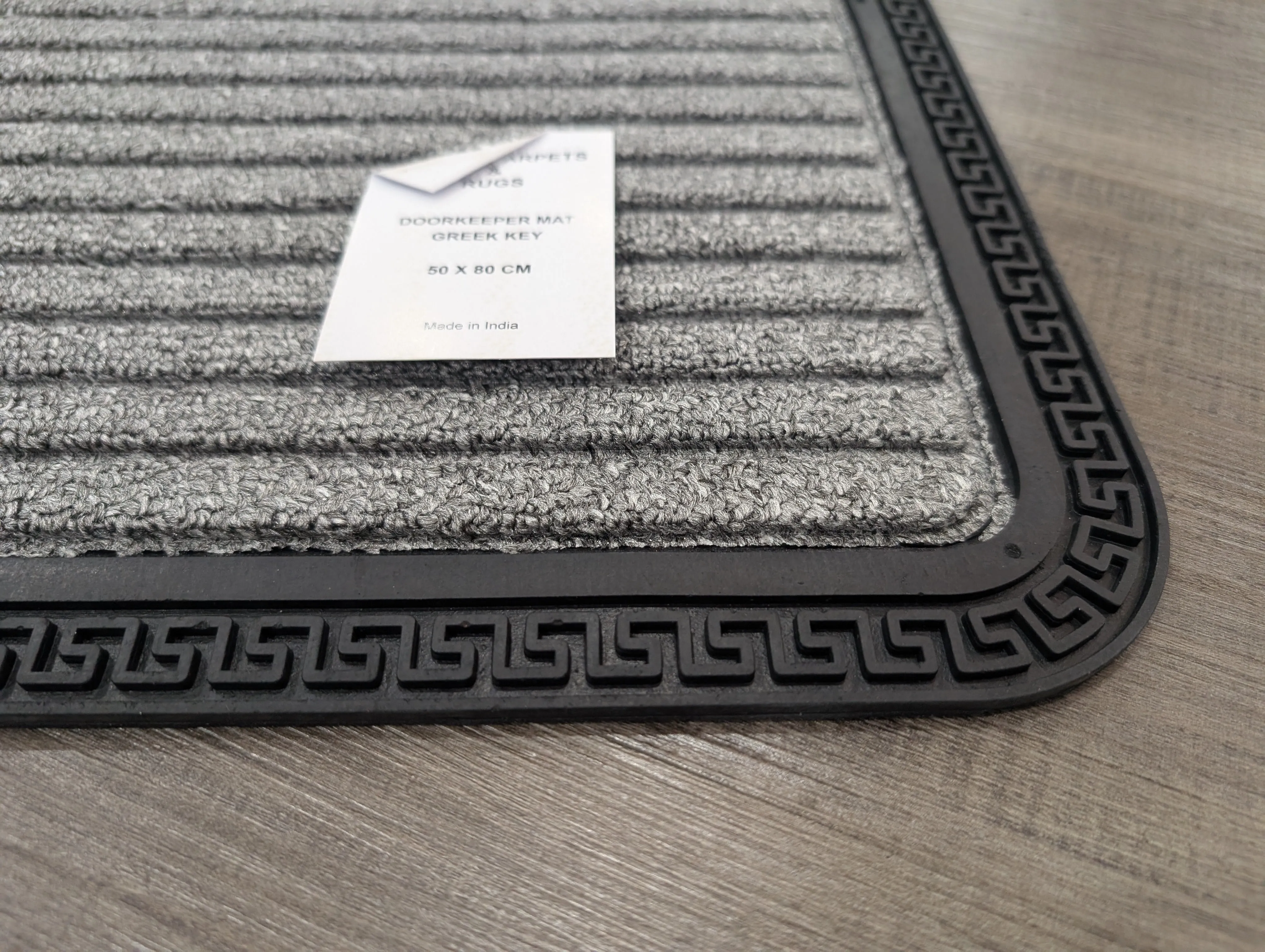 Outdoor Mat silver Greek Border