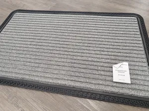 Outdoor Mat silver Greek Border