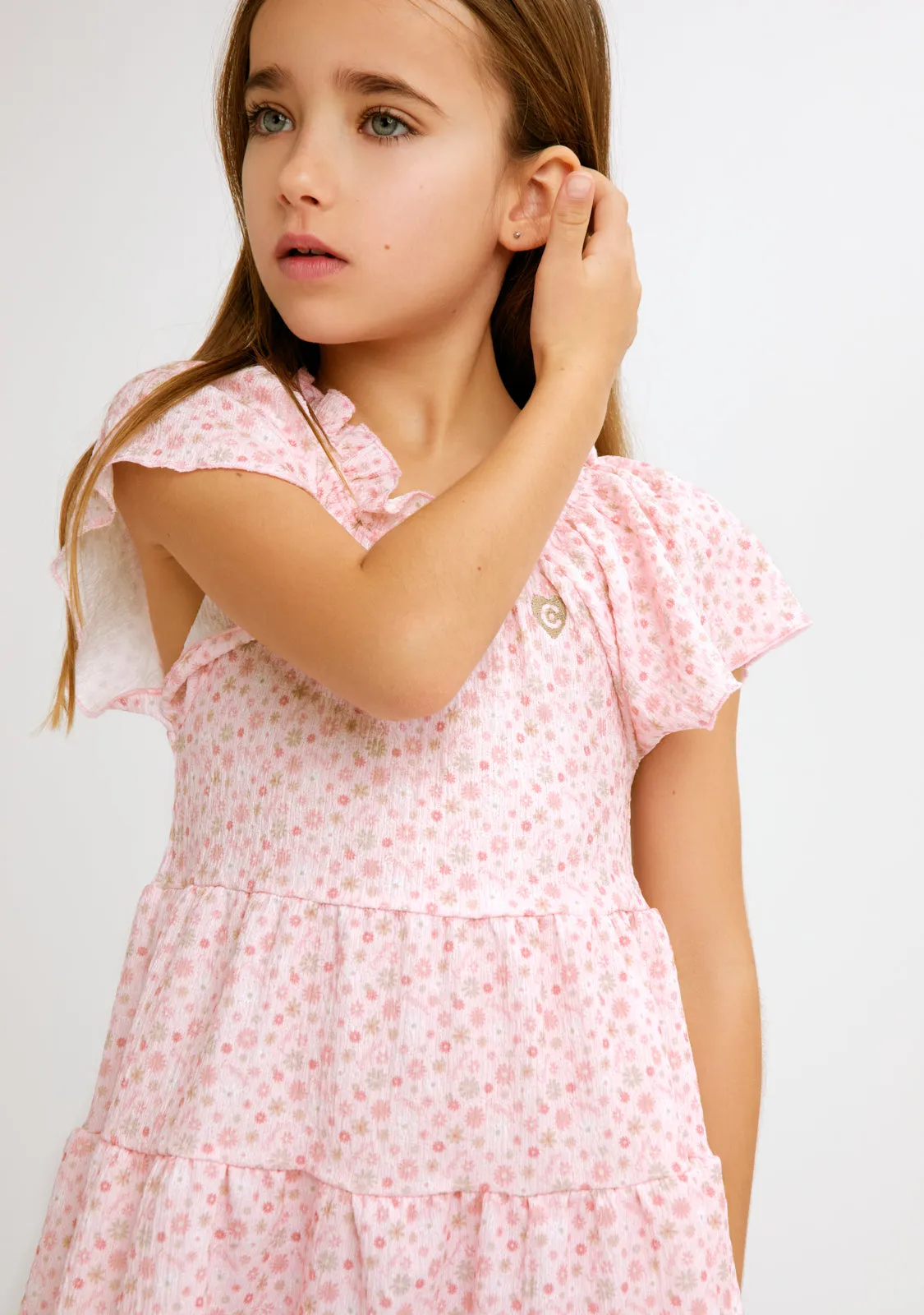 Pink Flowers Dress