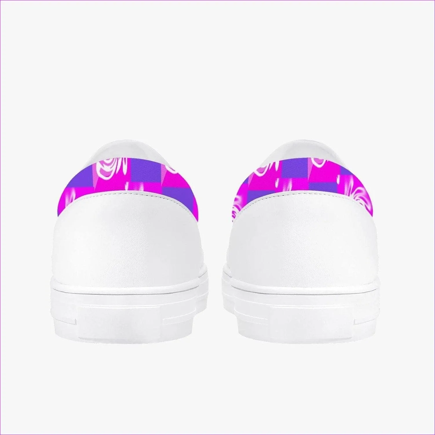 Pink Whirlwind Kids Slip-On Shoes - White
