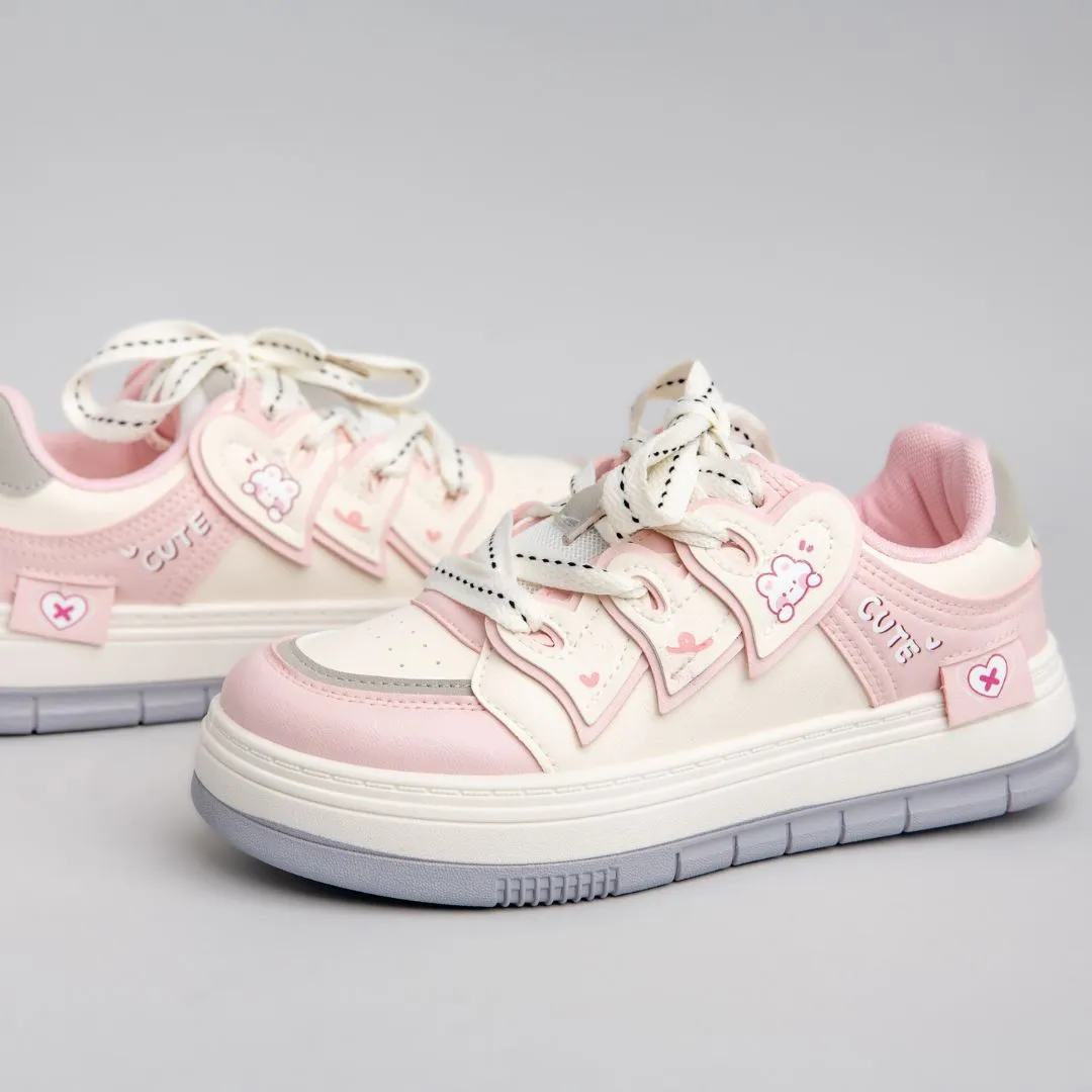 Pretty Pastel Cute Bunny Casual Sneakers - Unisex