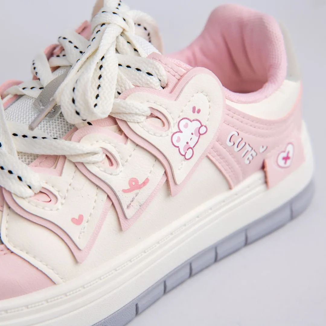 Pretty Pastel Cute Bunny Casual Sneakers - Unisex