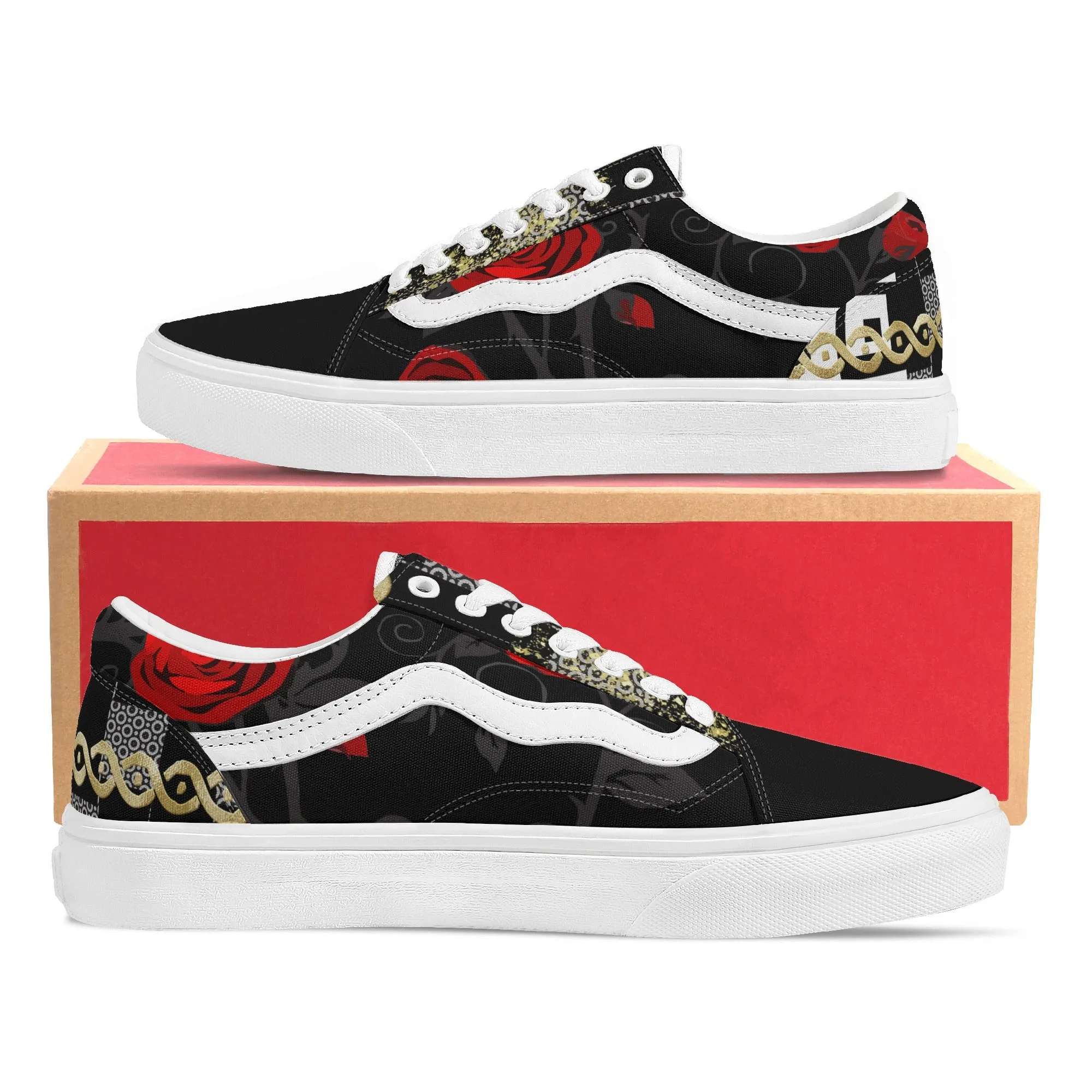 Punteggiato Rose Men's Low Top Sneakers