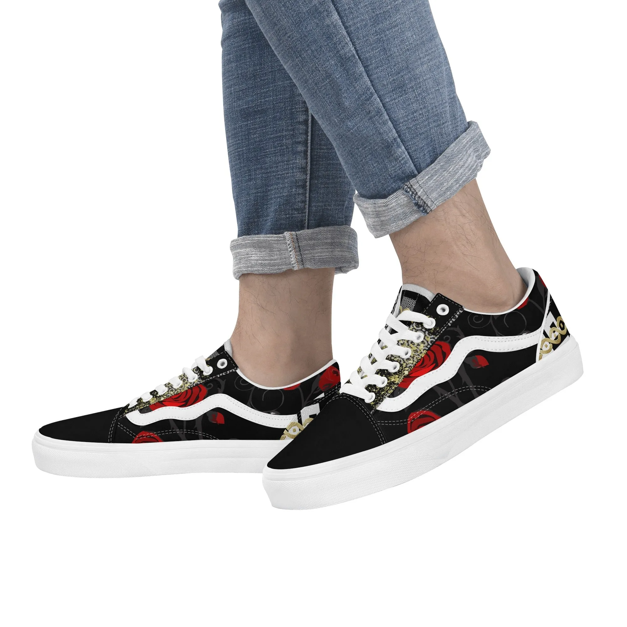 Punteggiato Rose Men's Low Top Sneakers