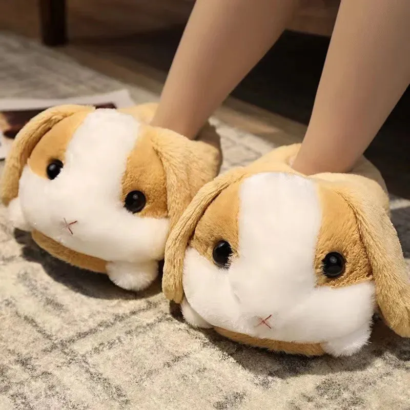 Rabbit Plush Slippers