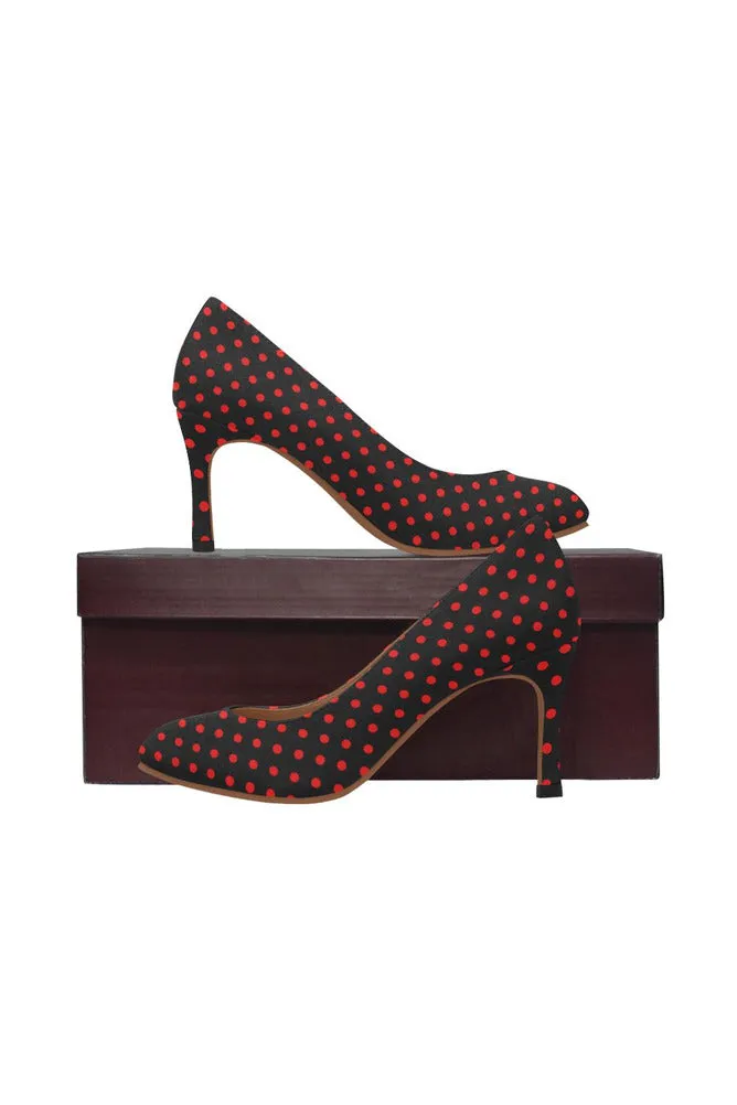 Red Polka-dot High Heels