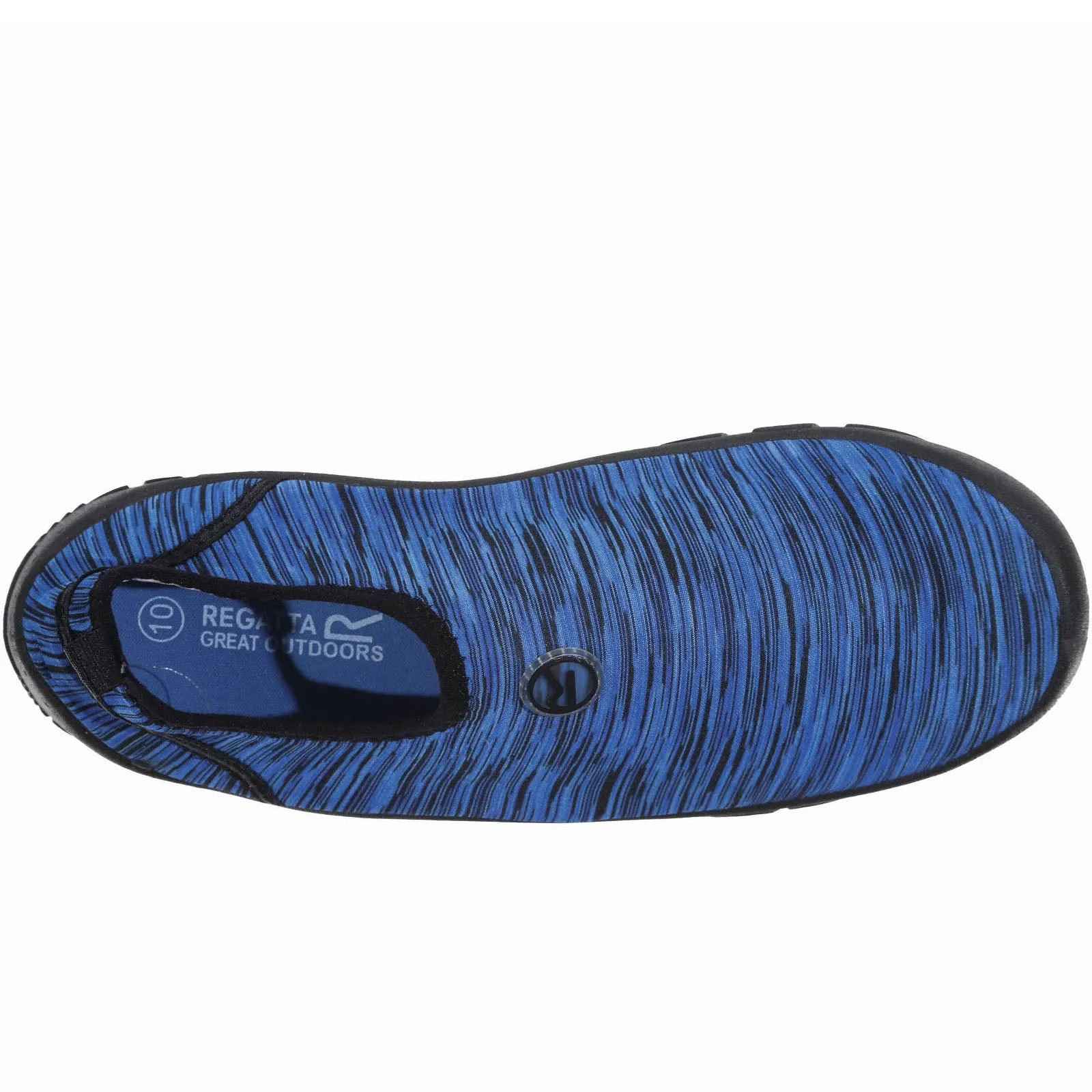 Regatta Mens Jetty Slip On Slip Resistant Cushioned Aqua Shoes - Navy Marl