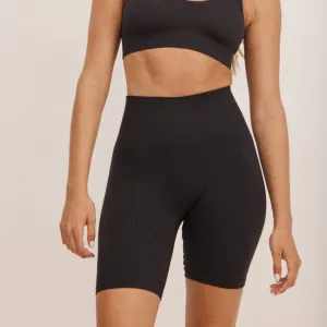 Ribbed Biker Shorts