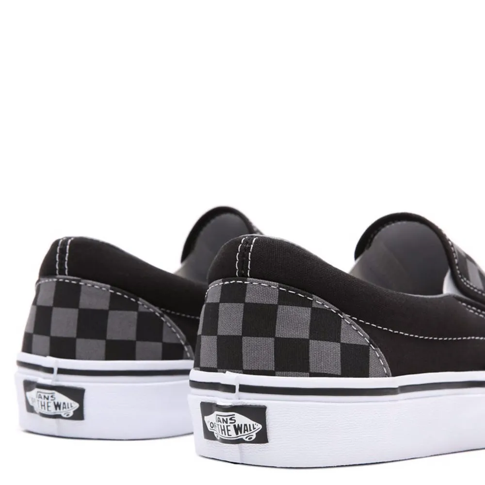 Scarpe Unisex VANS Sneakers Classic Slip-On Checkerboard colore Black e Pewter