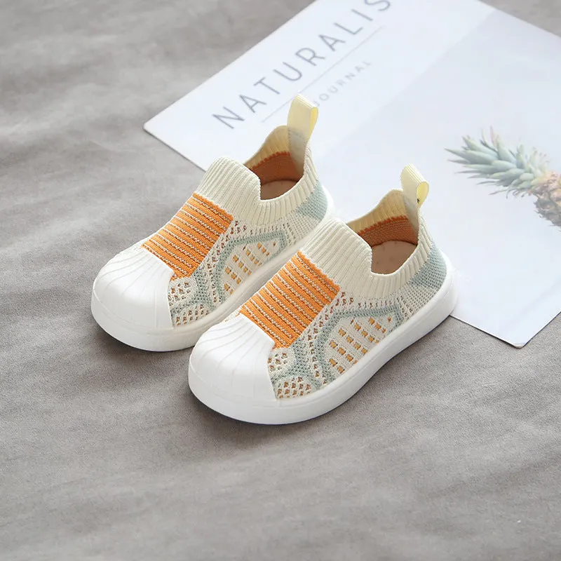 Shell-toe Flying Woven Spring Shoes