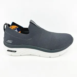 Skechers Go Walk Hyper Burst Manchester Charcoal Mens Size 9.5 Slip On Sneakers