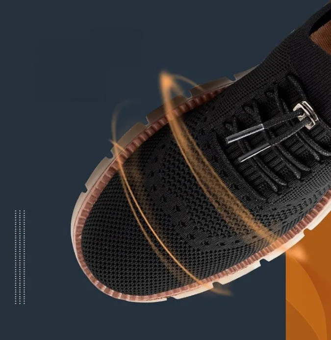 Slip-on breathable mesh running sneakers