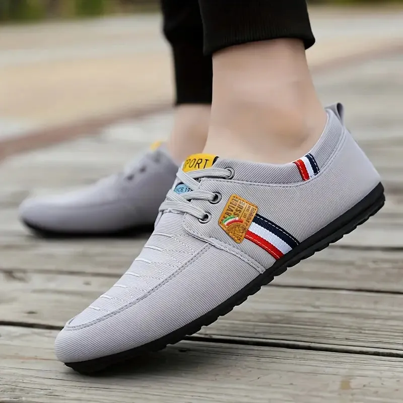 Slip-On Loafer voor heren - Lichtgewicht & ademende Canvas schoenen, comfortabel & anti-slip